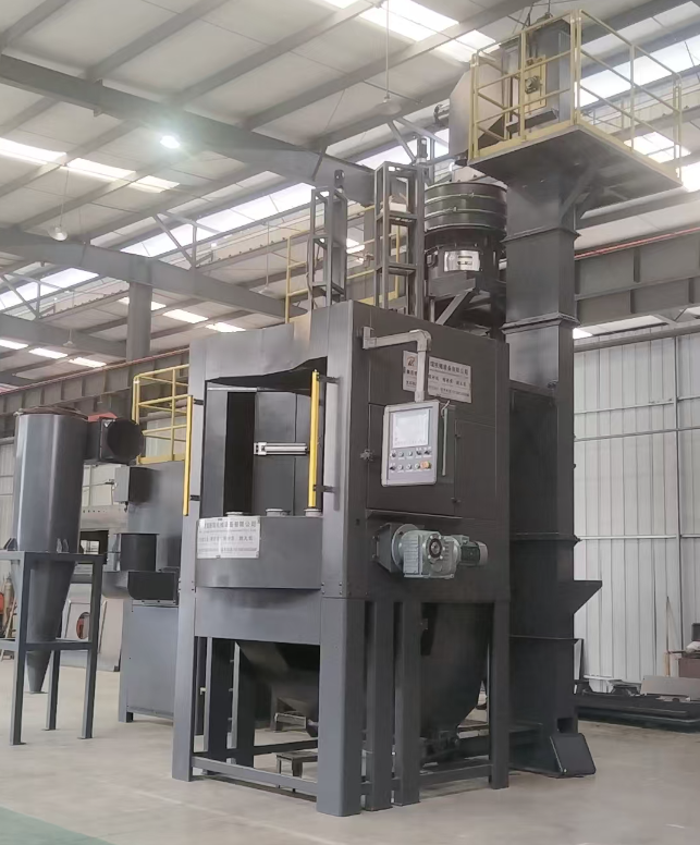 桦甸转盘式喷砂机 提升圆形工件处理效率