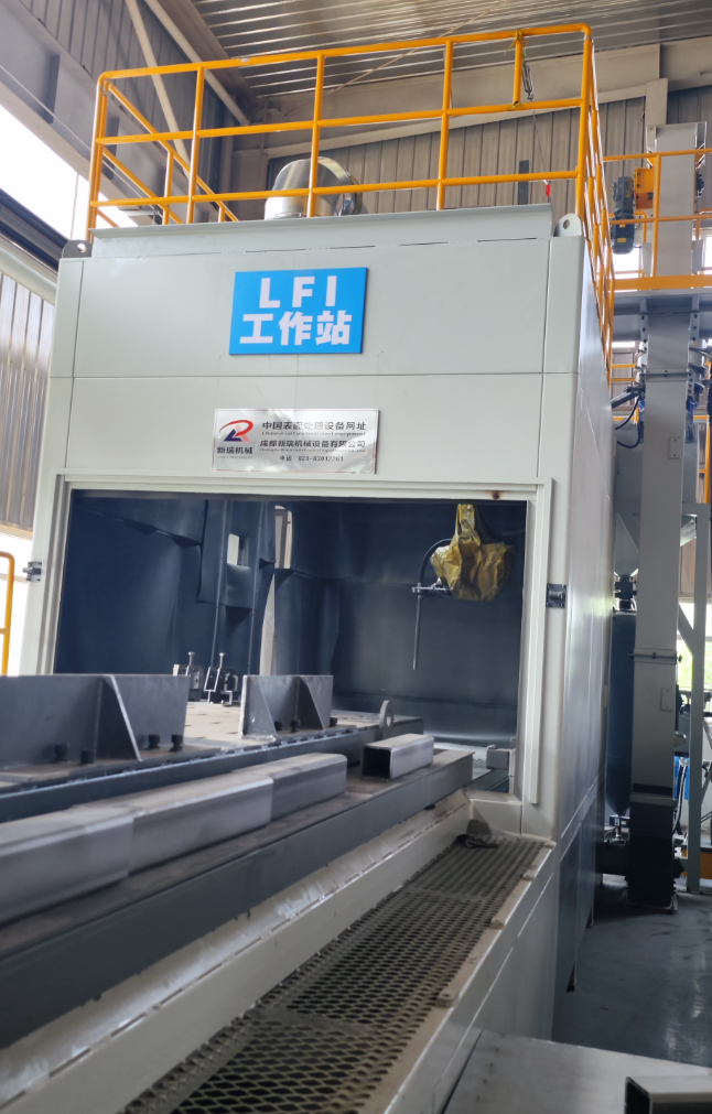 桦甸无尘环保自动喷砂机,车间更安全更规范