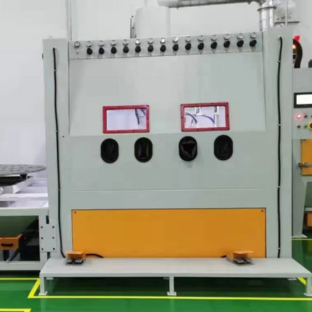 桦甸高效生产，从箱体手动喷砂机开始，提升零部件质量